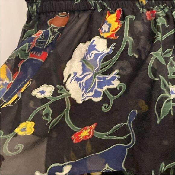 Tibi 100% silk Floral Off-Shoulder Top, S - Picture 3 of 13